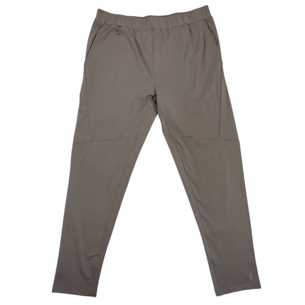 Balance Collection Womens Brown Stretchy Elastic Waist Activewear Pants Size L.